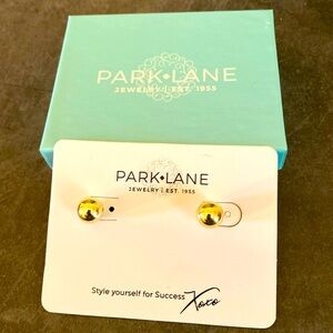 Park Lane Gold Tone Stud Earrings Pierced NEW